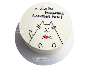 готовый Бенто торт Котик..